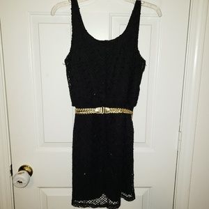 CANDIES- sequin, net dress